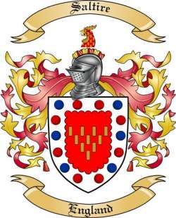 Saltire Family Crest from England2