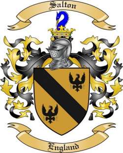 Salton Family Crest from England