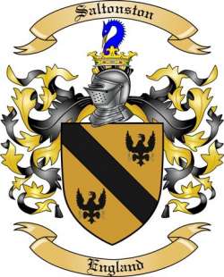 Saltonston Family Crest from England