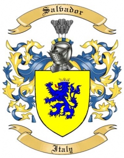 Salvador Family Crest from Italy