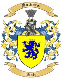Salvator Family Crest from Italy