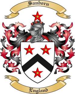 Sanborn Family Crest from England