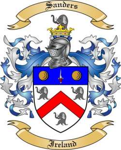 Sanders Family Crest from Ireland