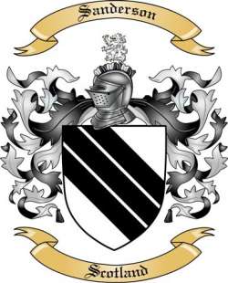 Sanderson Family Crest from Scotland