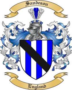 Sandeson Family Crest from England