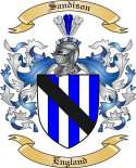 Sandison Family Crest from England