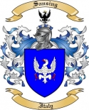 Sansing Family Crest from Italy