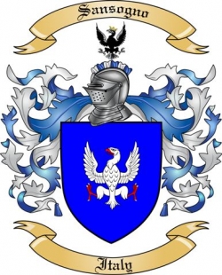 Sansogno Family Crest from Italy