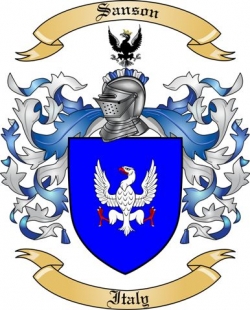 Sanson Family Crest from Italy