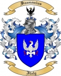 Sansonius Family Crest from Italy