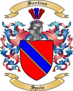 Santano Family Crest from Spain
