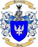 Sanzonio Family Crest from Italy