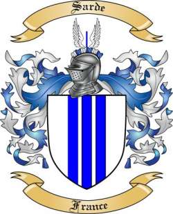 Sarde Family Crest from France