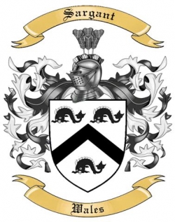 Sargant Family Crest from Wales