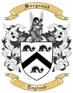 Sargaunt Family Crest from England