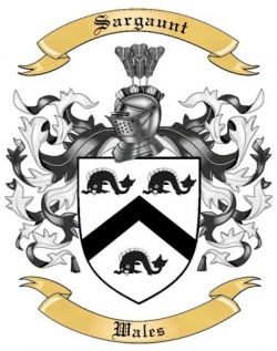 Sargaunt Family Crest from Wales