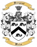 Sargent Family Crest from Wales