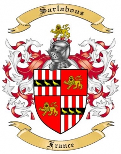 Sarlabous Family Crest from France