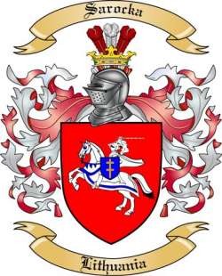 Sarocka Family Crest from Lithuania