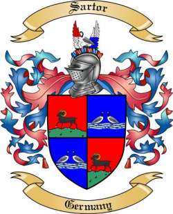 Sartor Family Crest from Germany