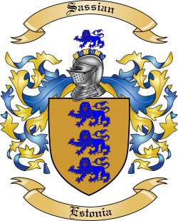 Sassian Family Crest from Estonia