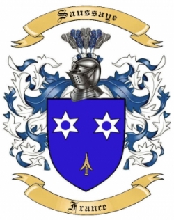 Saussaye Family Crest from France