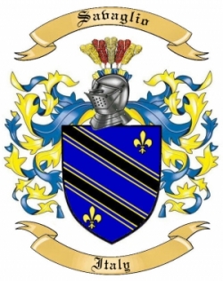 Savaglio Family Crest from Italy