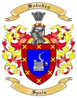 Savedra Family Crest from Spain