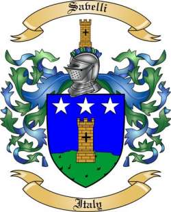 Savelli Family Crest from Italy