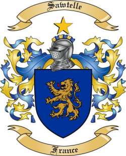 Sawtelle Family Crest from France