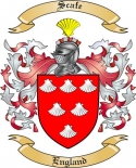 Scafe Family Crest from England