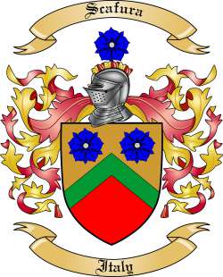 Scafura Family Crest from Italy