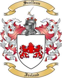 Scallean Family Crest from Ireland