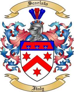 Scarlato Family Crest from Italy