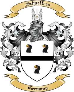 Schaeffers Family Crest from Germany