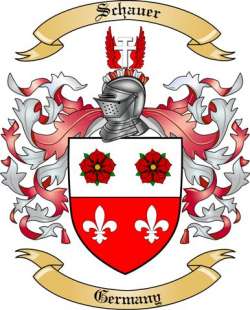 Schauer Family Crest from Germany