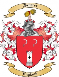 Scherer Family Crest from England