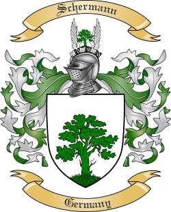 Schermann Family Crest from Germany