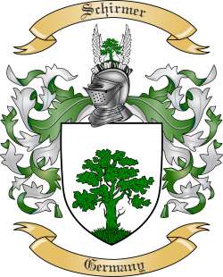 Schirmer Family Crest from Germany