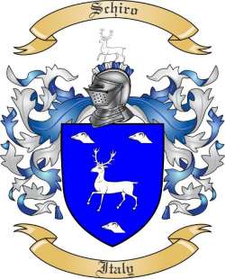 Schiro Family Crest from Italy