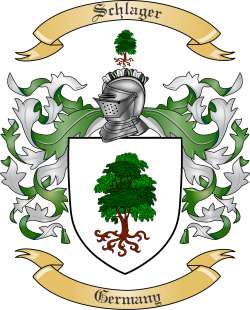 Schlager Family Crest from Germany