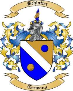 Schlatter Family Crest from Germany