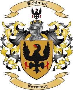 Schlauch Family Crest from Germany