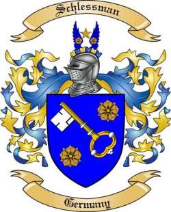 Schlessman Family Crest from Germany