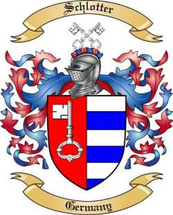 Schlotter Family Crest from Germany