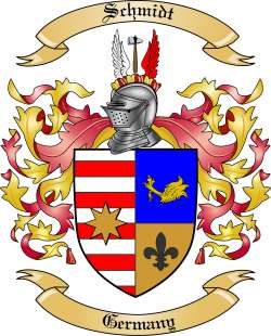 Schmidt Family Crest from Germany4