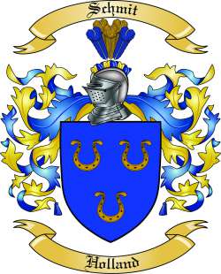 Schmit Family Crest from Holland