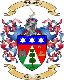 Schneiter Family Crest from Germany