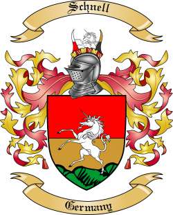 Schnell Family Crest from Germany2