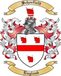 Schoefield Family Crest from England